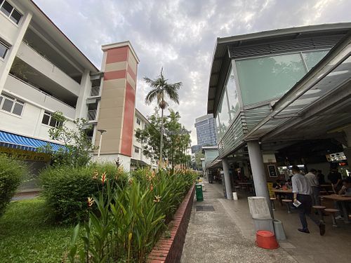 Hawker center  at Lucky Vegetarian 宏运素食 in Central Singapore