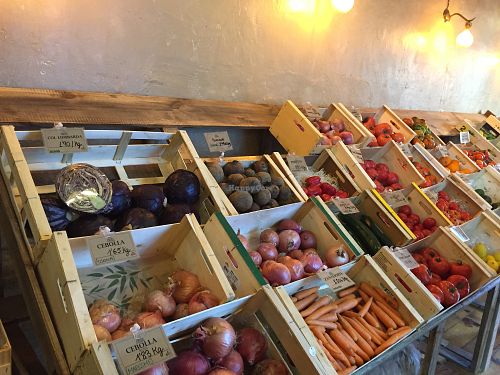 Fruit and veg  at Crudi in Barcelona