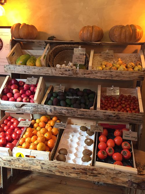 Fruit and veg  at Crudi in Barcelona