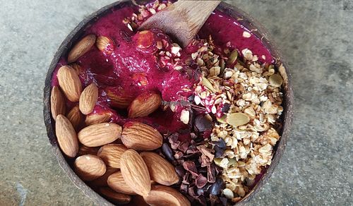 Protein acai bowl at Vida Pura in Jaco