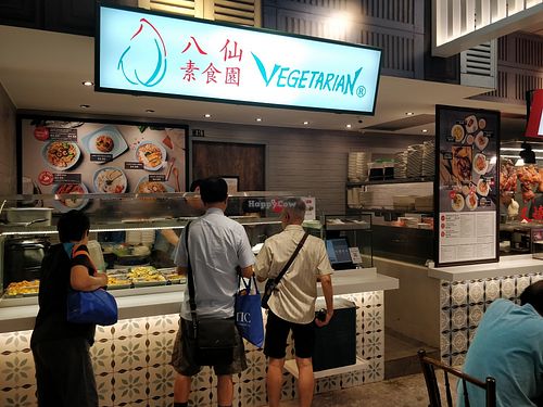 Stall front at Eight Immortals Vegetarian 八仙素食园 - Choa Chu Kang in West Singapore