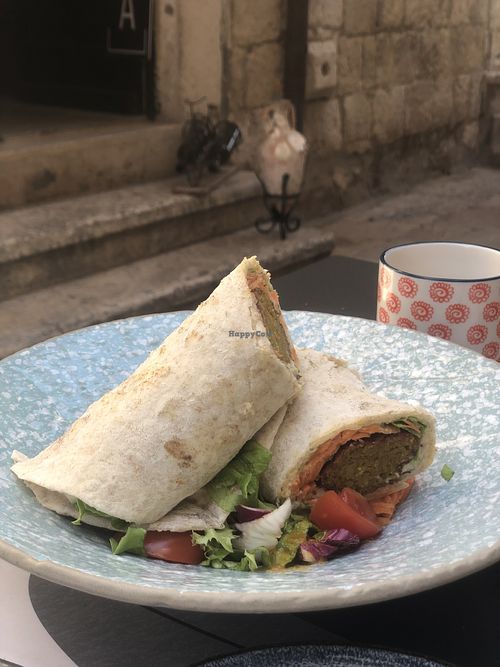 Falafel wrap   at Nishta in Dubrovnik