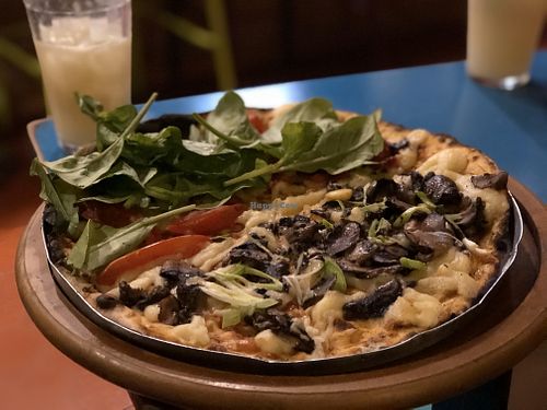 Vegan pizza at Macunaima Pizza Bar in Campinas