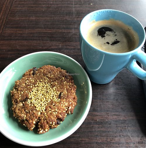 Awesome coffee and vegan baked goods (cookies and muffins)!   at Fuel + Forest Cafe in Squamish