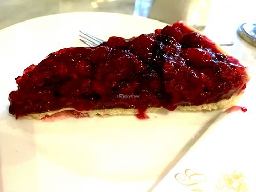 Vegan cake (made with agar-agar). at Grotemeyer Cafe in Muenster