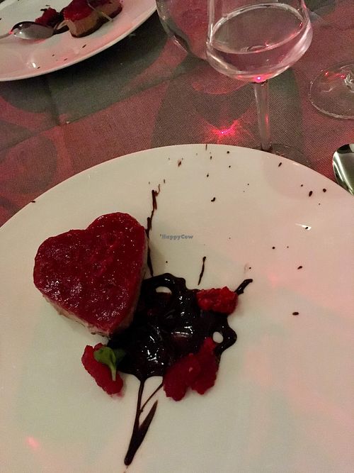 Vegan dessert for Valentine’s Day  at Il Margutta in Rome