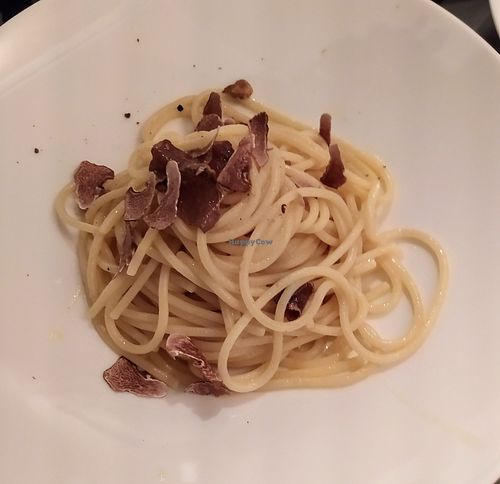 Vegan Truffle Pasta. It was not on the menu, but they made it upon request. at Il Margutta in Rome