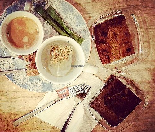 Tea and vegan cakes  at Greenway in Leuven