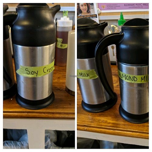 Nut mylk options at BreadHive Bakery & Cafe in Buffalo