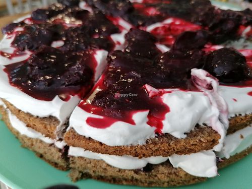 vegan dessert at La Granadilla in Faenza