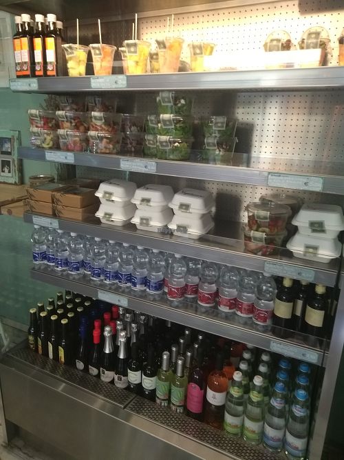 Fridge section at La Granadilla in Faenza