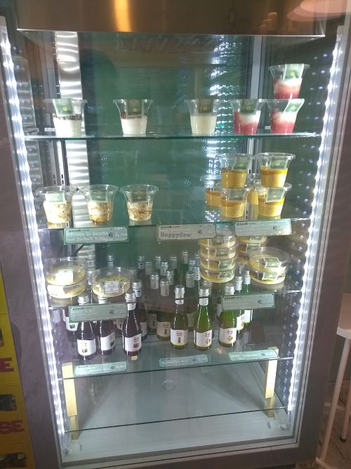 Fridge section at La Granadilla in Faenza