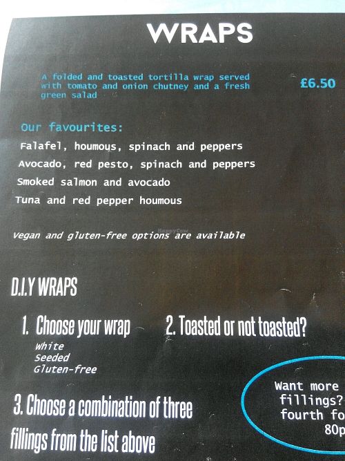 part if menu at Coffee Ethic in Leicester