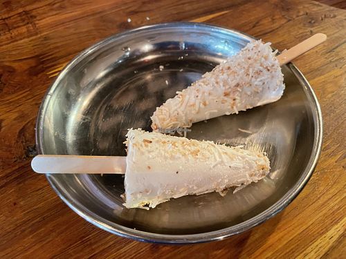 Cardamom and coconut kulfi  #Veganuary at Mumbaiwala Indian Street Kitchen in Christchurch