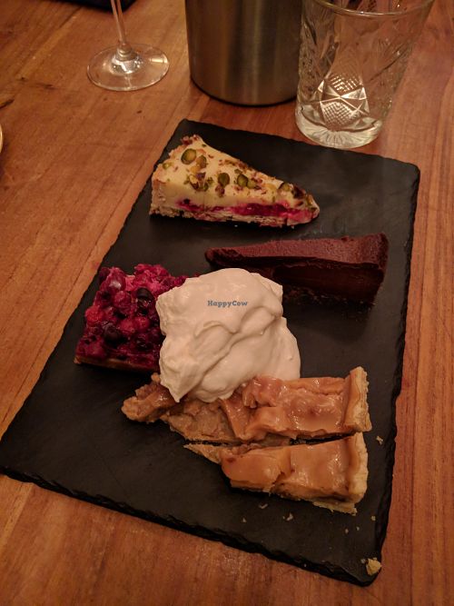 vegetarian dessert at Betty's Vegetarian Restaurant in Amsterdam