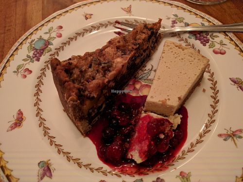 Vegan dessert at Betty's Vegetarian Restaurant in Amsterdam