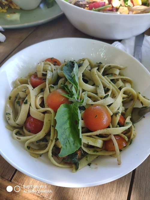 I asked to veganais for me one of their pasta on the menu that wasn't marked as vegan at Nomada Organics & Gourmet in La Paz