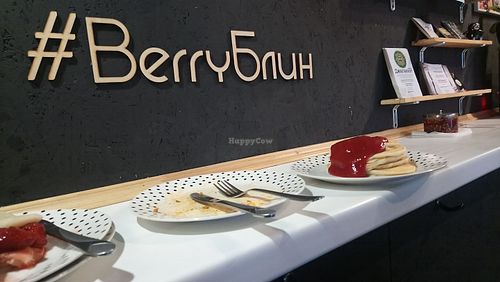 Dessert pancakes at BerryBlin in St Petersburg