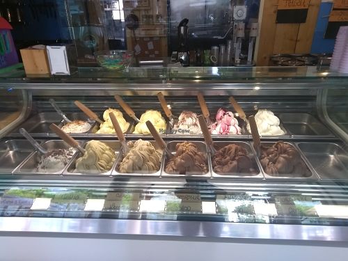 Dairy ice creams at Puro & Bio in Ravenna