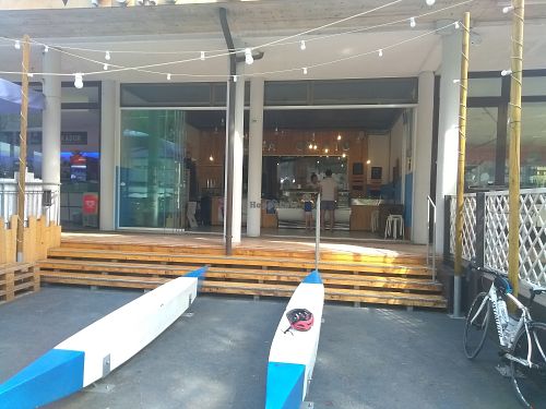 From the outside at Puro & Bio in Ravenna