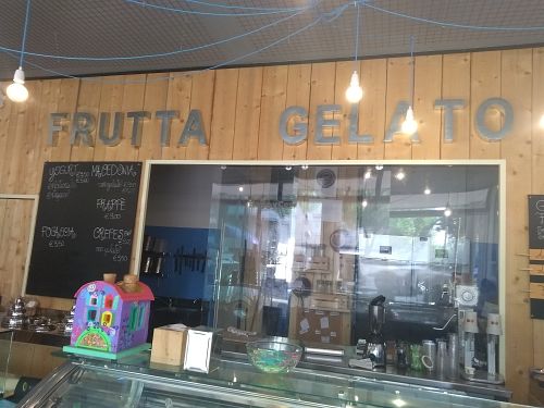 From the inside at Puro & Bio in Ravenna