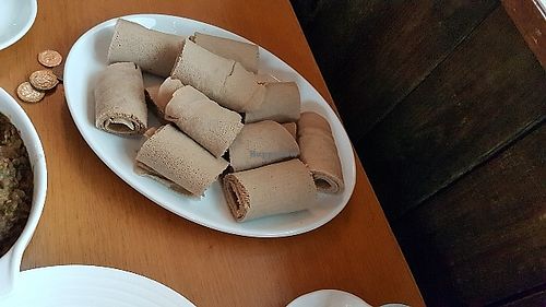 injera bread. very nice at Keren View in North London