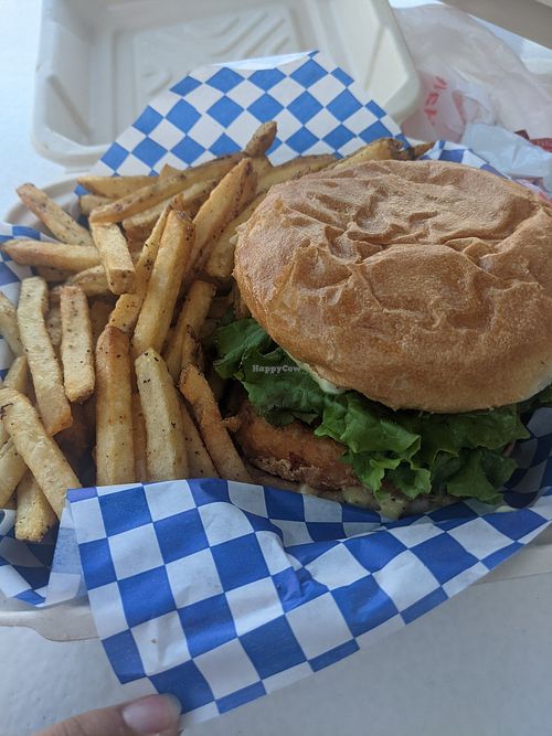 Fish sandwich! Bomb!! 💣 Has 3 filets in it 🤯 at Seed Ranger in Ventura