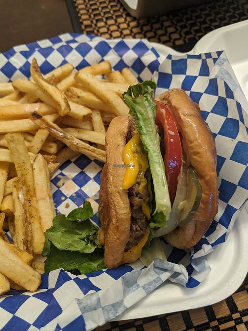 Classic Burger is AMAZING. Fries are super yummy too and seasoned well 👏 at Seed Ranger in Ventura