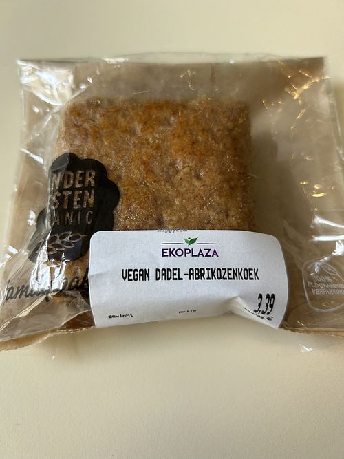 
Vegan Dadel-Abrikozenkoek 120g (3,39€)  at Ekoplaza in Ghent