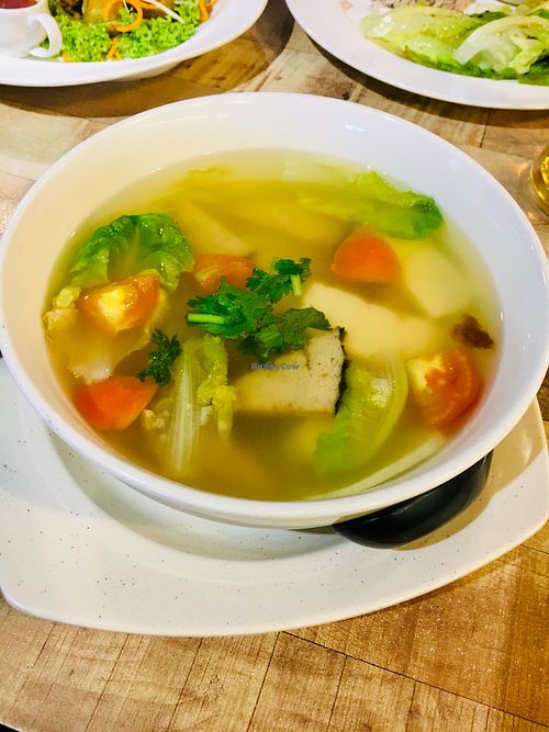 Salted Fish Slice Vermicelli Soup  at Vegan Delights Cafe in Ipoh