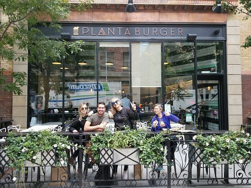 outside at PLANTA Burger in Toronto