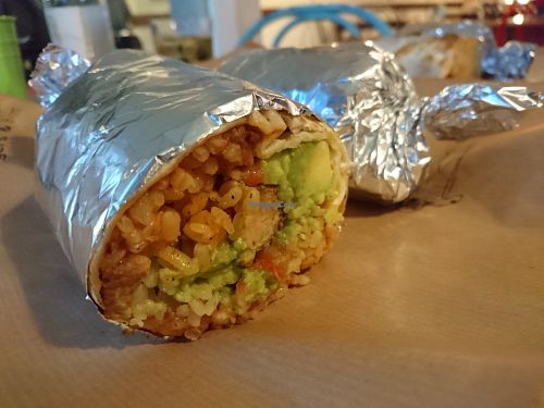 Veggie Chilango burrito (without cheese and mayo) at Planet Beat in Marbella