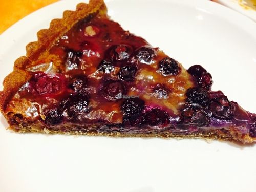 Berry tart at Soline in Lyon