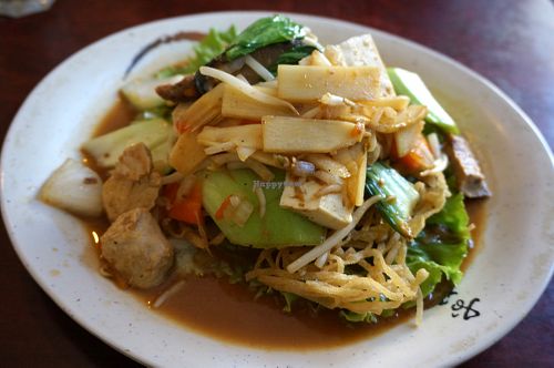 Pâtes de Riz Croustillants at Bodhi Vegan in Paris