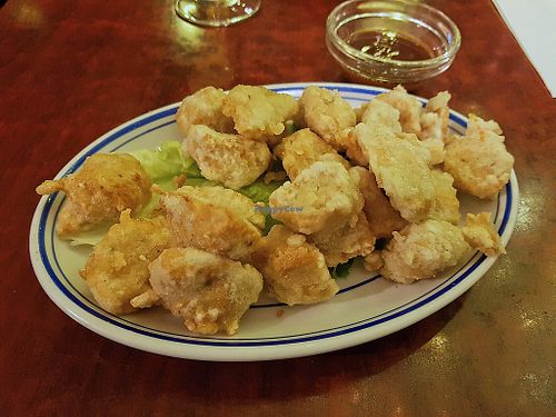 Fried 'chicken' at Bodhi Vegan in Paris