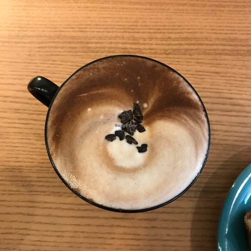 Milk coffee with cocoa at Purple Miao in Kuala Lumpur