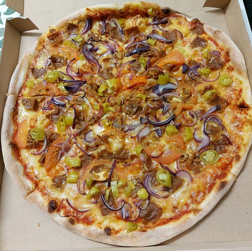Vegan vöner pizza at Berfin Pizza Kebab in Hameenlinna