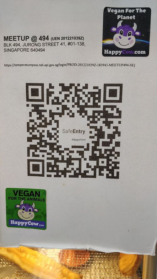 Happycow stickers at Ci Xiu Villa 慈修轩 in West Singapore