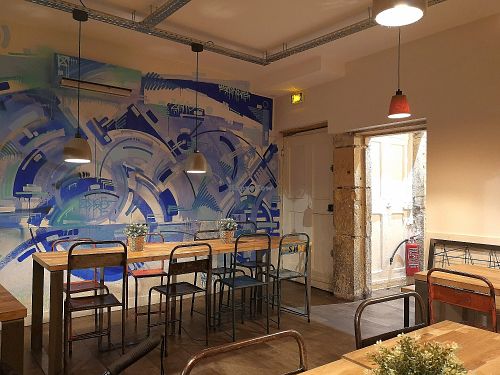 Upstairs room at Yaafa in Lyon