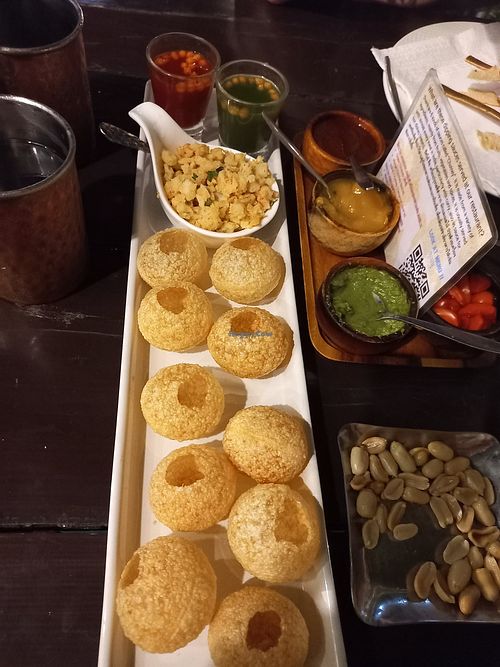 Pani puri at Accha in Chiang Mai