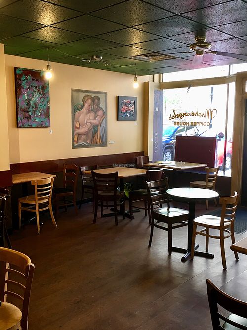 Back room with extra seating  at Michelangelo's Coffee House in Madison