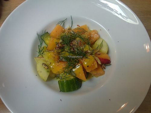 Melon-aneth salad at Savvy in Sceaux