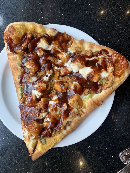 Vegan golden dragon pizza   at CyBelle's Front Room in San Francisco