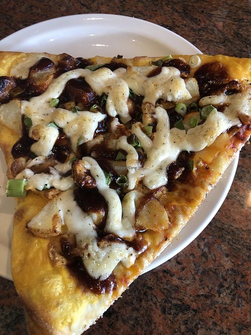 vegan golden dragon pizza  at CyBelle's Front Room in San Francisco