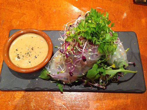 VIETNAMESE RICE PAPER ROLLS at Golden Temple in Amsterdam