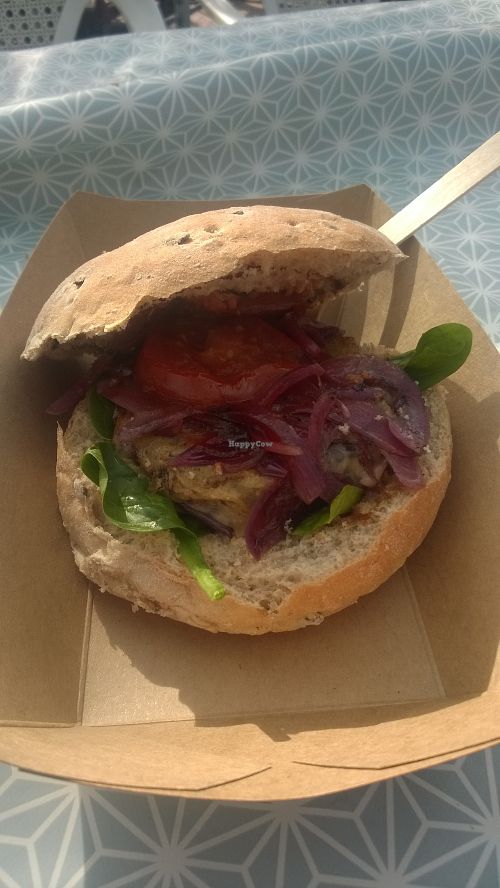 Fill ya boots burger at Square Roots in Whitley Bay