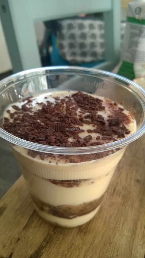 Almond baileys tiramisu  at Square Roots in Whitley Bay