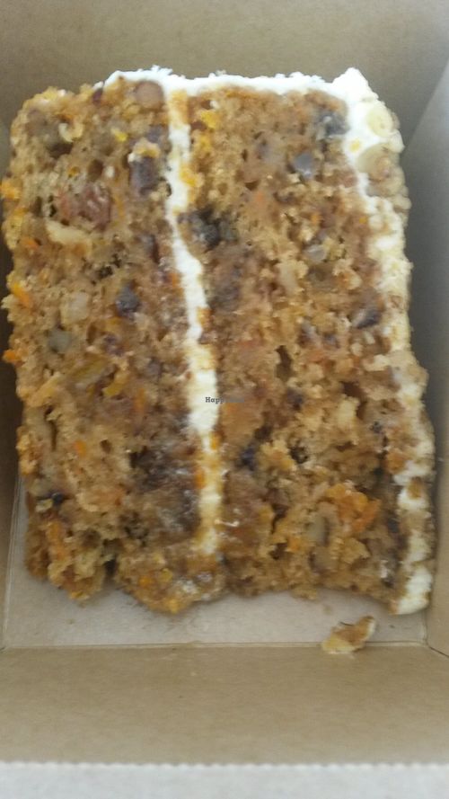 Carrot cake at Square Roots in Whitley Bay