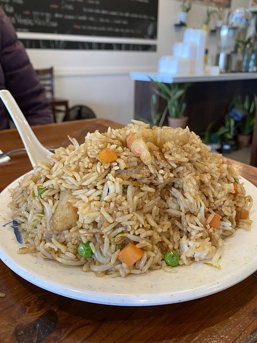 Shrimp fried rice   at Veggie House in Salt Lake City