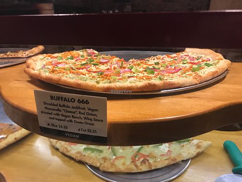 vegan pizza at Sizzle Pie in Brooklyn